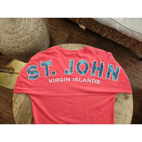 Spirt Jersey 'ST. JOHN' Long Sleeve Shirt Women's Size S Made in USA - Picture 4 of 9